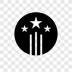 流星矢量图标隔离在透明背景上, 流星透明标志概念照片