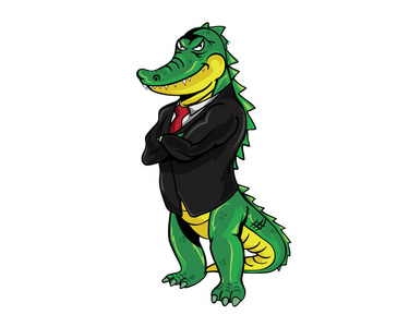 鳄鱼职业字符-商人照片