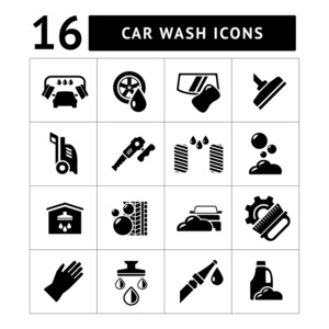 洗车的集的图标