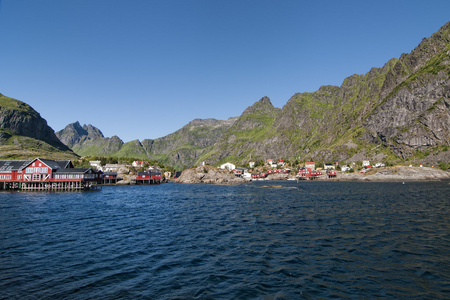 罗弗敦岛挪威峡湾景