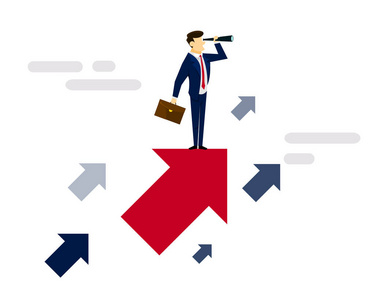 现代创意商业战略例证概念-新盈利商业模式探索之旅照片