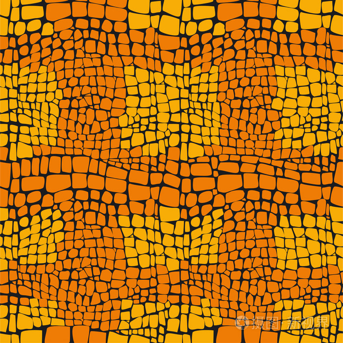 爬行动物皮肤无缝矢量模式