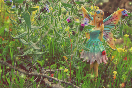 森林中神奇小仙女的形象图片