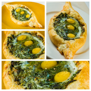 关闭了 adjarian khachapuri 的餐厅。拼贴