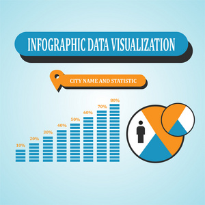 图表数据可视化矢量