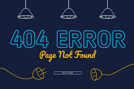 404未找到错误页面背景向量设计