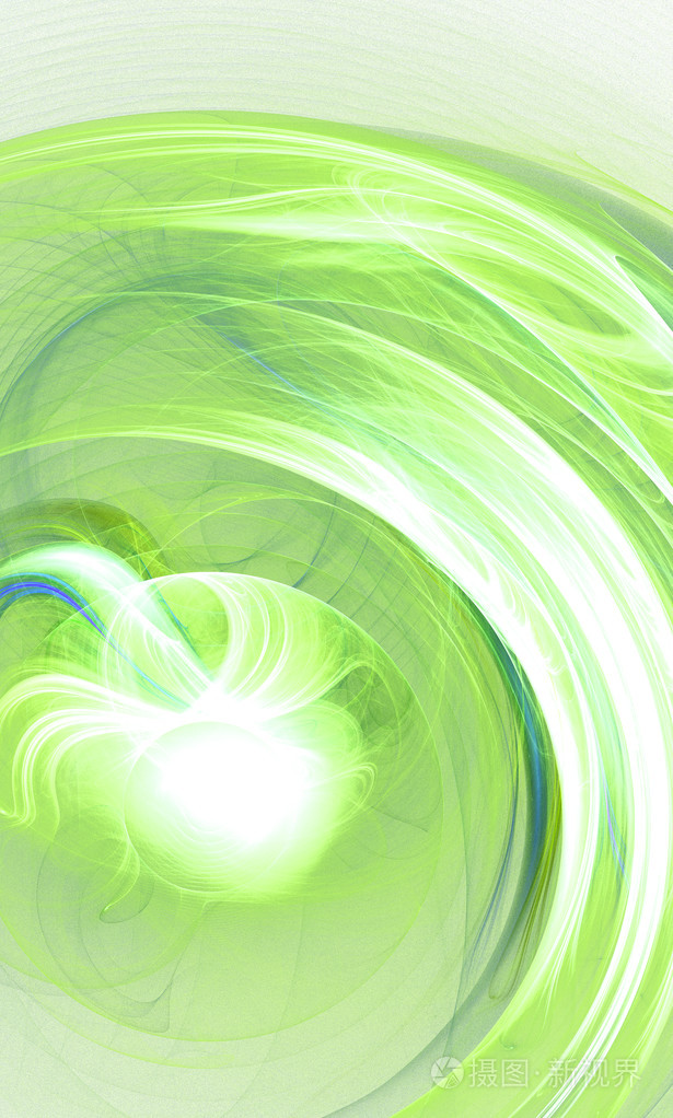绿色抽象圆光背景