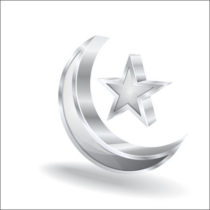 光面月牙矢量图标日月星矢量图标日月星月亮与星形图标颜色的线符号