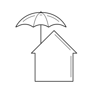房地产保险线图标
