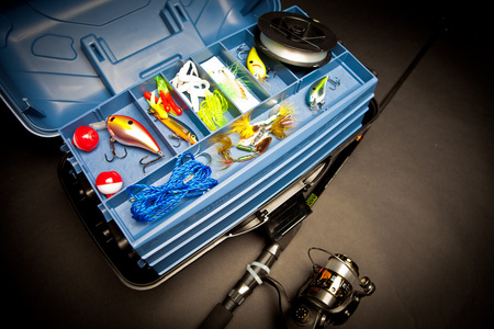 户外渔具图片