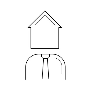 房地产代理行图标