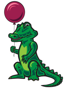 鳄鱼拥有气球