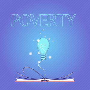 文字写作贫困。商业概念的状态是极度贫困无家可归在需要没有足够的钱