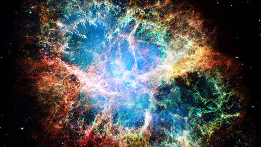 星云，神秘的宇宙深空的星星。这幅图像由美国国家航空航天局提供的元素