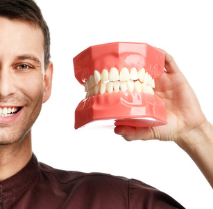 牙医医生大牙齿虚拟快乐微笑