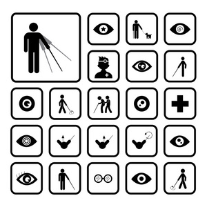 盲人图片高清图图片