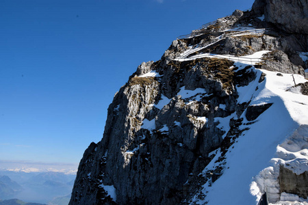 瑞士的高山区域瑞士阿尔卑斯。完整的色彩和美丽的景色, 风景