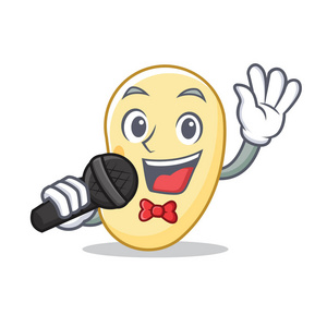 黄豆矢量唱黄豆吉祥物卡通片照片