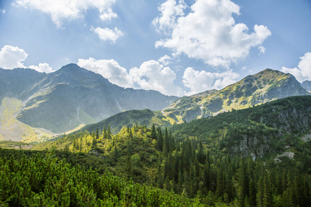 自然风景在山, 国家公园.tatra 山脉在斯洛伐克, 欧洲照片