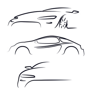 学车插画图片