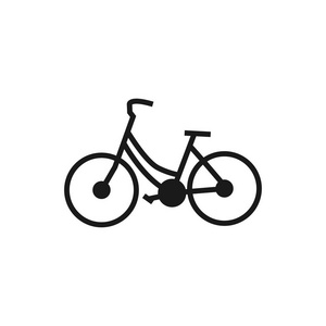 自行车标志设计模板线艺术