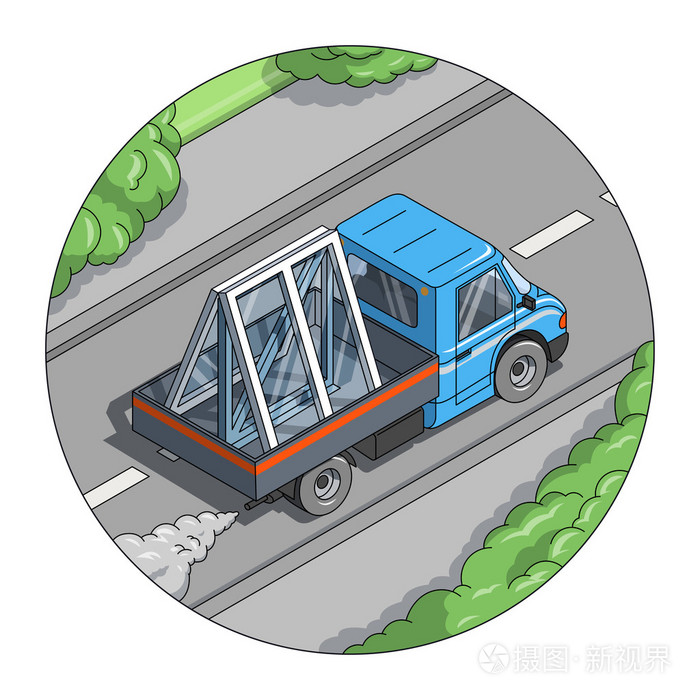 携带的车窗插画-正版商用图片06wlv0-摄图新视界