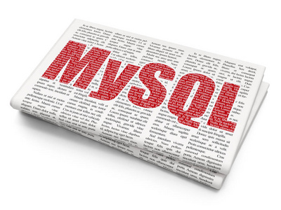 编程概念 Mysql 在报纸背景