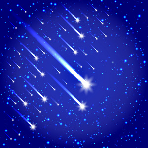 星星和彗星的时空背景下