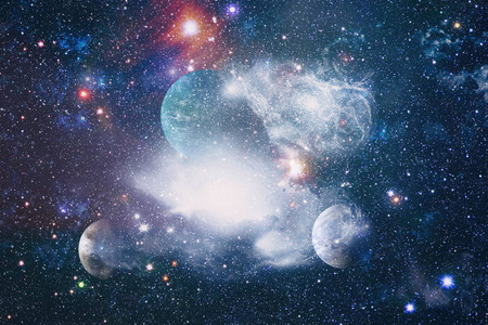 无限的星场的空间在宇宙中的小部分.