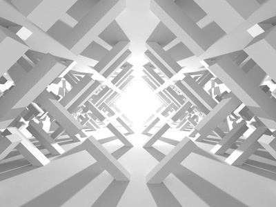 抽象几何建筑背景在白色与阴影照片