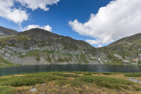 夏天看法肾脏湖, Rila 山, 七 Rila 湖, 保加利亚