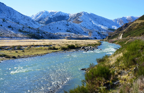 在初冬的克拉伦斯河照片