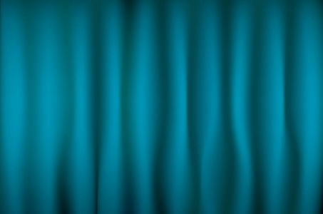 剧场舞台蓝色窗帘矢量艺术背景