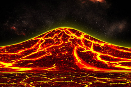 硬化的熔岩图片