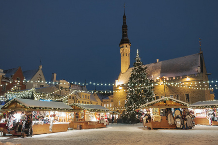 塔林，爱沙尼亚圣诞市场