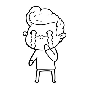 哭卡通人物图片