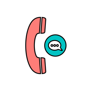 聊天气泡通讯电话电话电话语音气泡电话图标