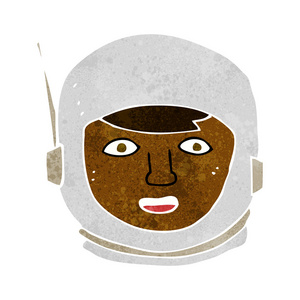卡通形象的宇航员头部图片