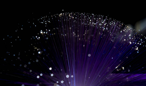 信息光纤显示数据或互联网通信概念