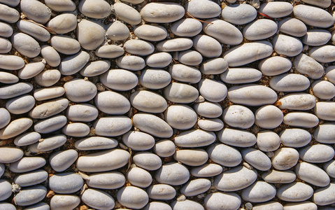 鹅卵石路面图片