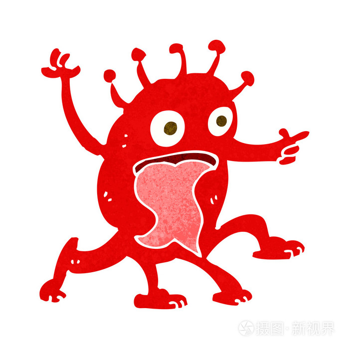 卡通明星奇怪的小小外星人