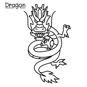 dragon简笔画图片