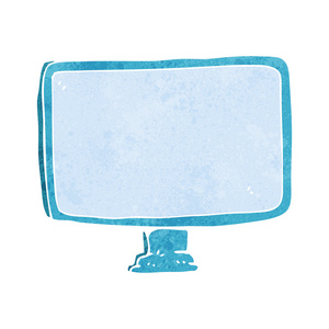 复古电脑屏幕卡通电脑屏幕照片