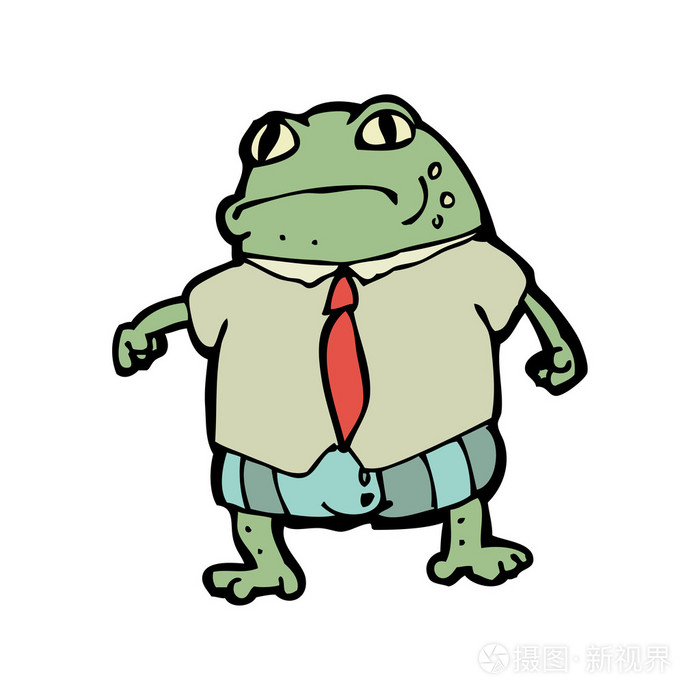 在衣服的青蛙