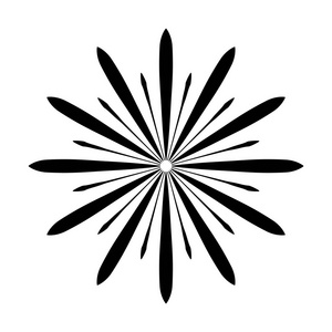 复古的太阳爆裂的形状。老式标志, 标签, 徽章。矢量设计