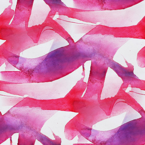 无缝的粉色 蓝色立体抽象艺术毕加索纹理 watercol