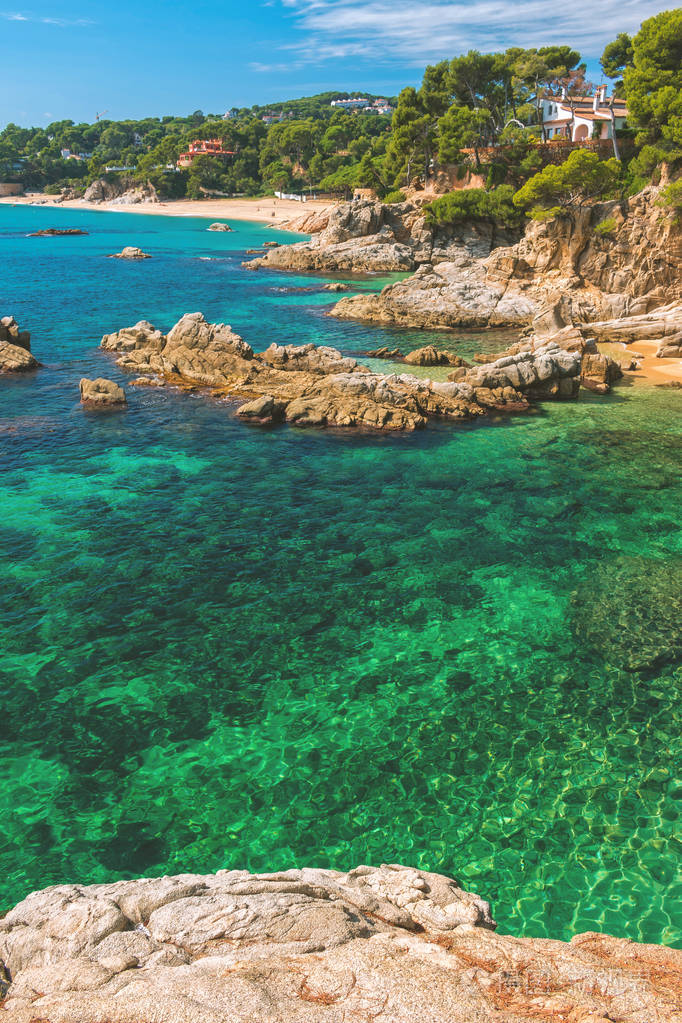 西班牙海岸沿岸的尼斯的细节, 圣安东尼 de calonge