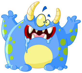 恐怖的怪兽照片