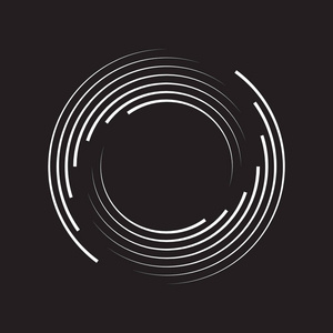 抽象圆圈图案.黑白图形.eps照片