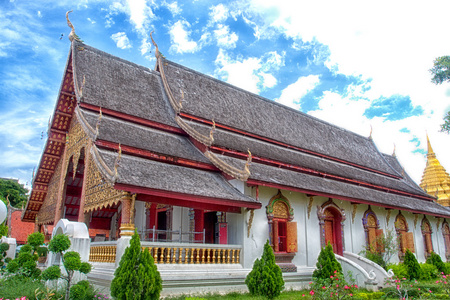 在泰国的佛教寺庙